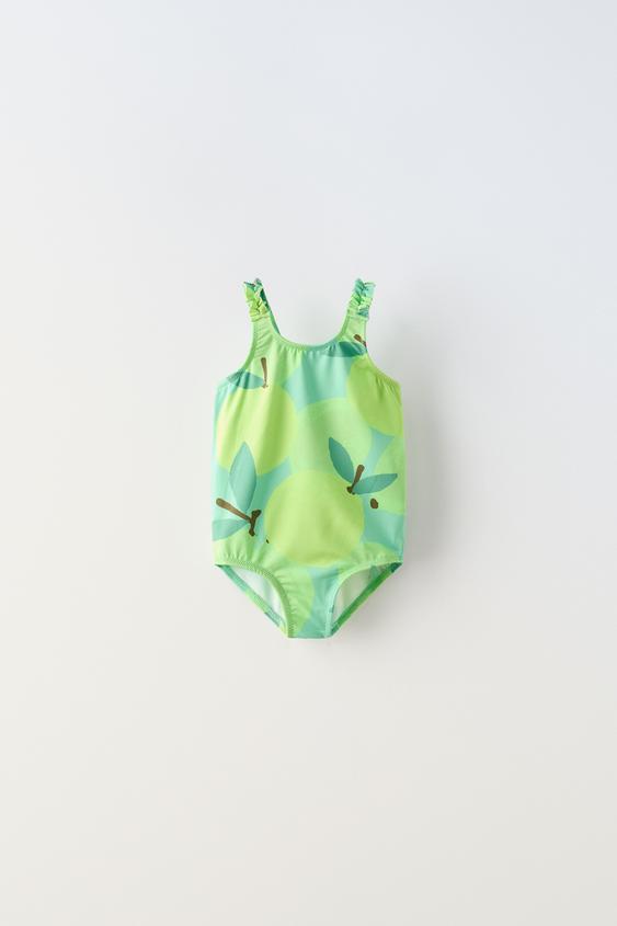 1-6 ANS/ MAILLOT DE BAIN FRUITS - Vert de Zara - Image 0