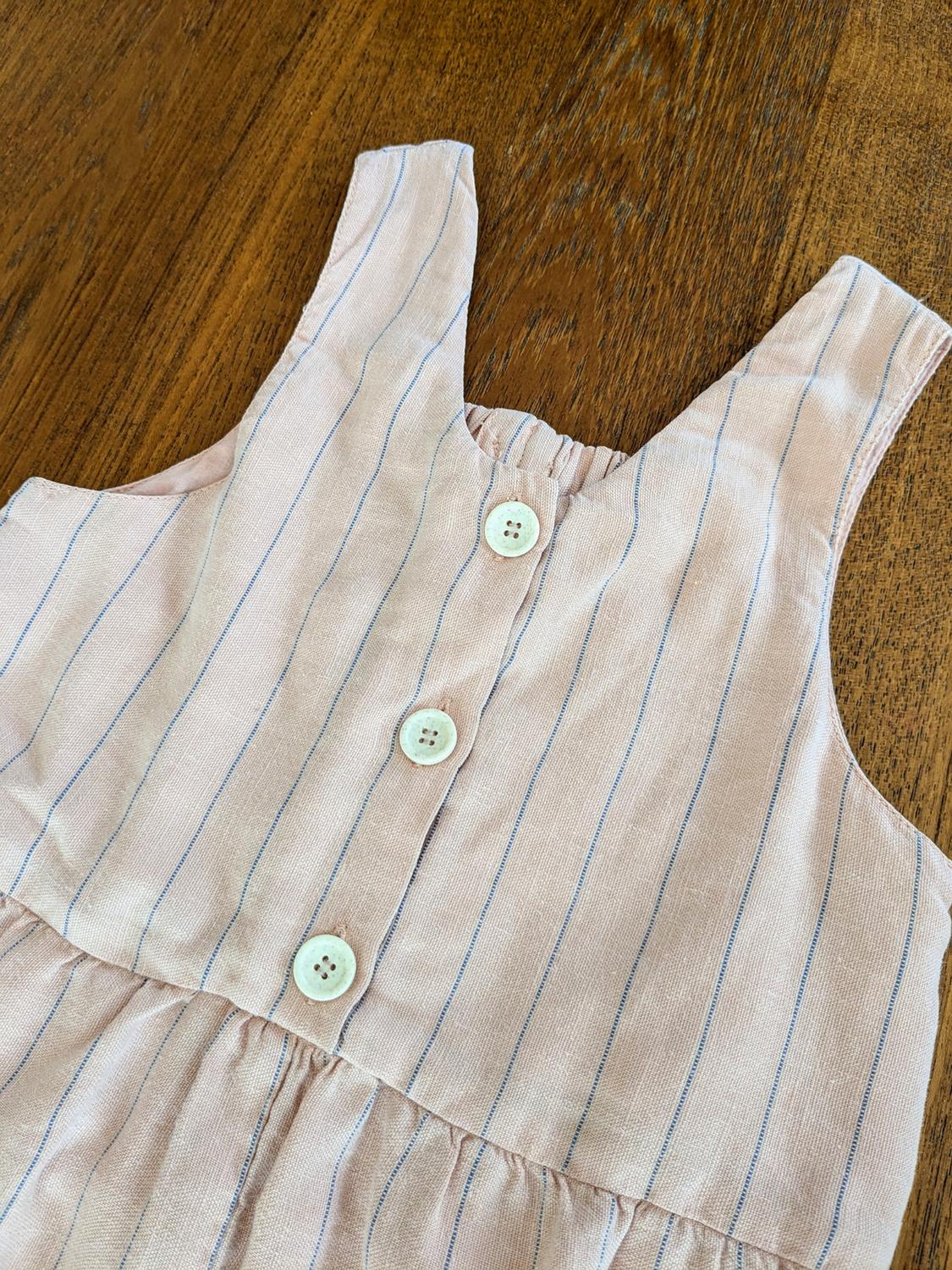 STRIPED LINEN BLEND JUMPSUIT - Image 3