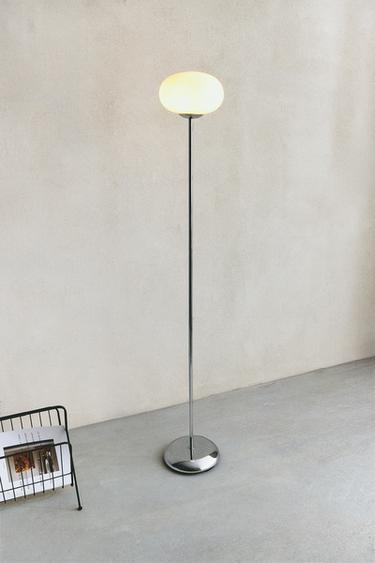 GLASS AND METAL FLOOR LAMP - P by Zara