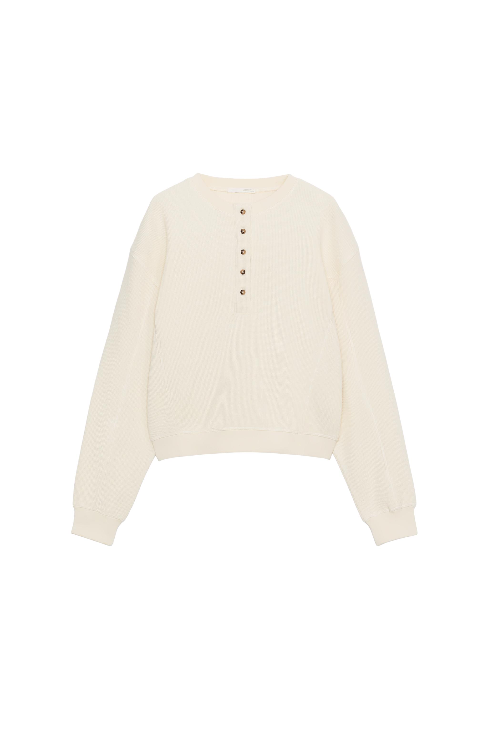 COTTON WAFFLE JUMPER