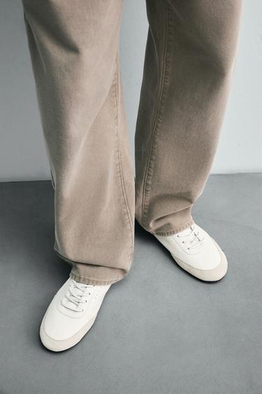 TENNIS EN CUIR ÉDITION LIMITÉE - Blanc de Zara - Image 1