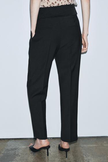 PANTALON AVEC CEINTURE À NŒUD ZW COLLECTION LIMITED EDITION - Noir de Zara - Image 2