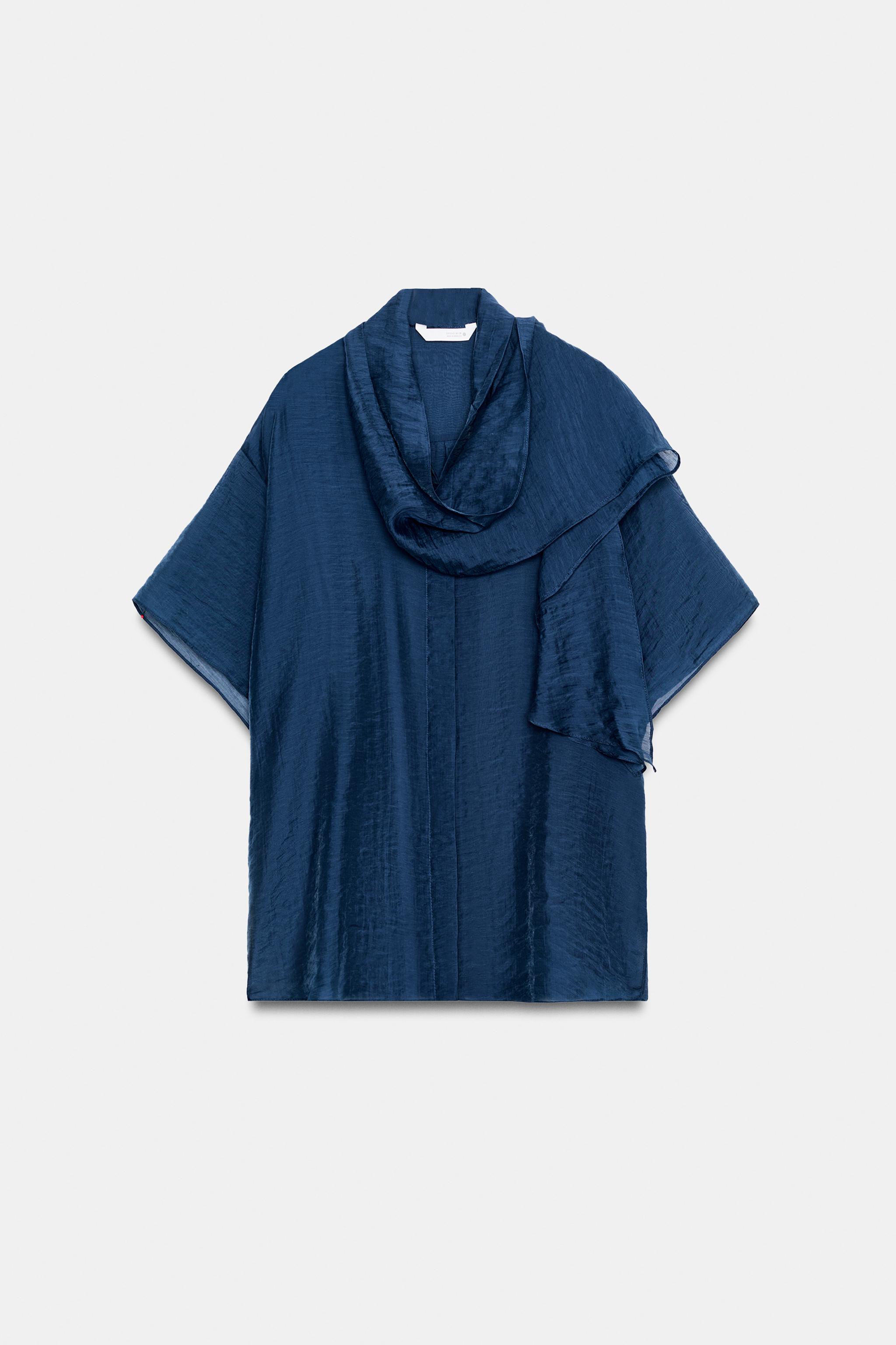 ZW COLLECTION SCARF SHIRT
