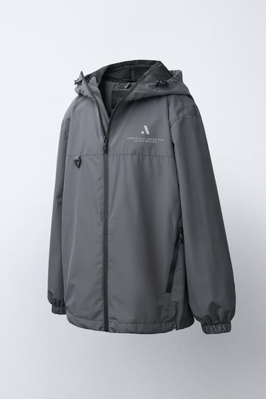 BLOUSON LÉGER DÉPERLANT - Gris anthracite de Zara
