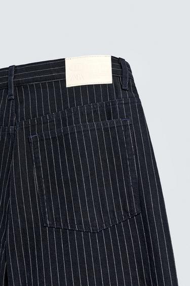 CHAMPION ® X ZARA STRIPED BAGGY FIT JEANS - Blue by Zara - Image 8