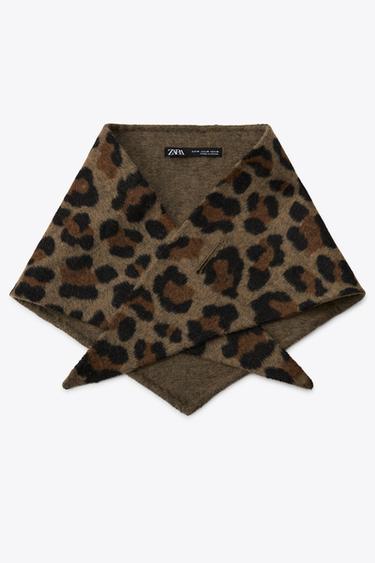 ANIMAL PRINT WOOL BANDANA - Leopard by Zara - Image 2