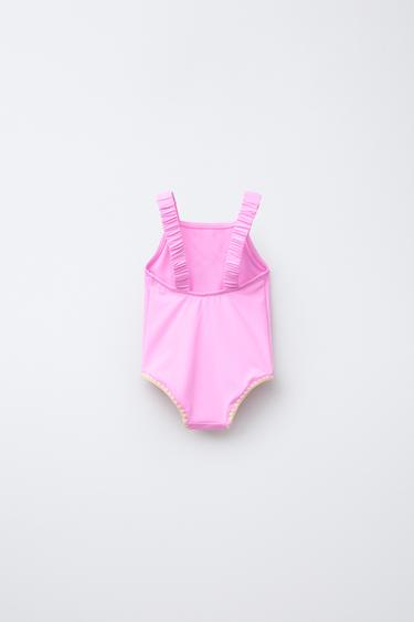 2-6 ANS/ MAILLOT DE BAIN CERISES AU CROCHET - Rose de Zara - Image 1