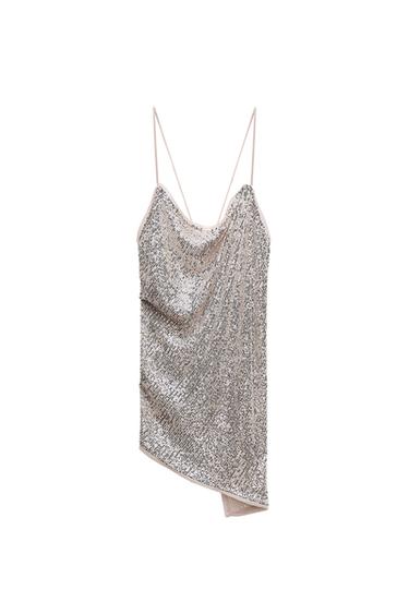 SEQUIN ASYMMETRIC TOP