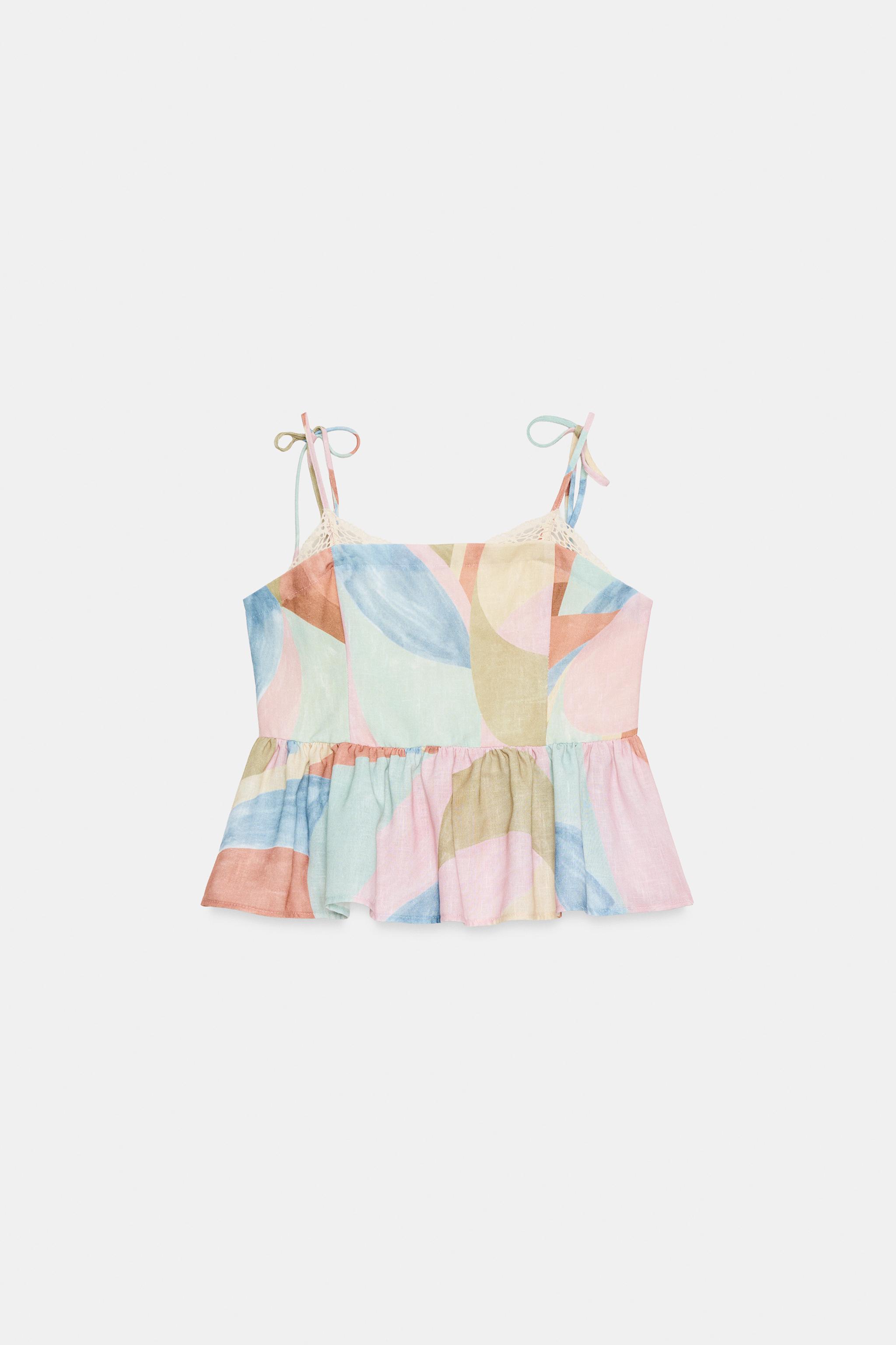 PRINTED STRAP TOP