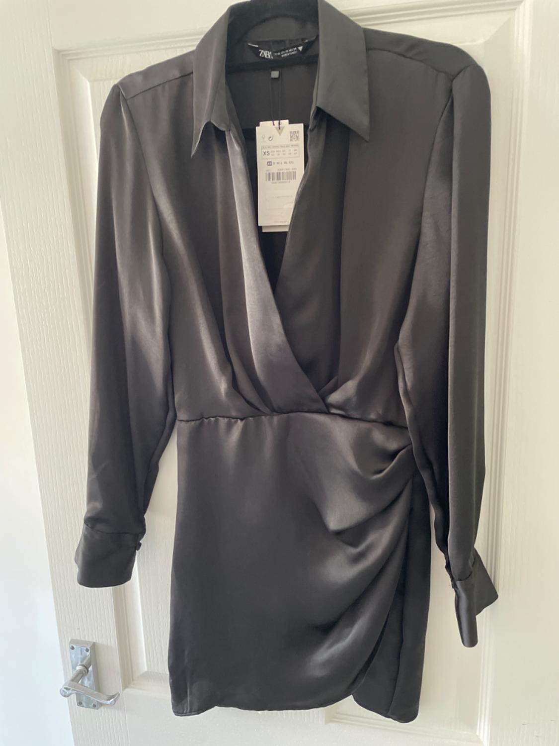 SHORT SATIN DRESS - Image 2