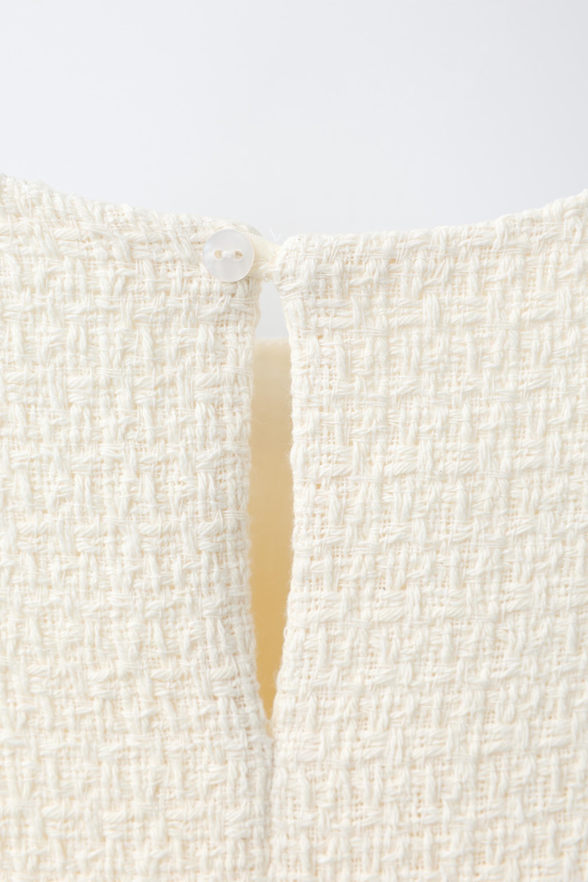 STRUCTURED BOW PINAFORE DRESS