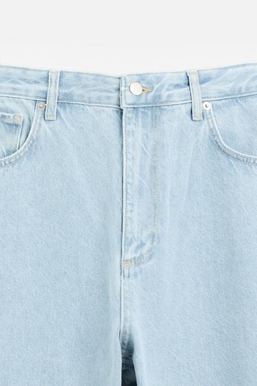 WIDE-LEG JEANS - Light blue by Zara - Image 6