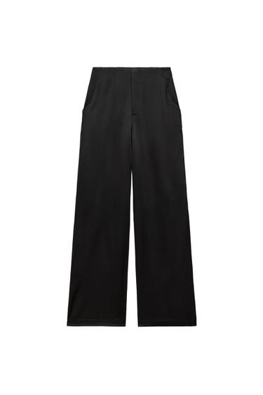SATIN FULL LENGTH TROUSERS