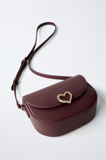 SAC BANDOULIÈRE CŒUR - Bordeaux de Zara - Image 2