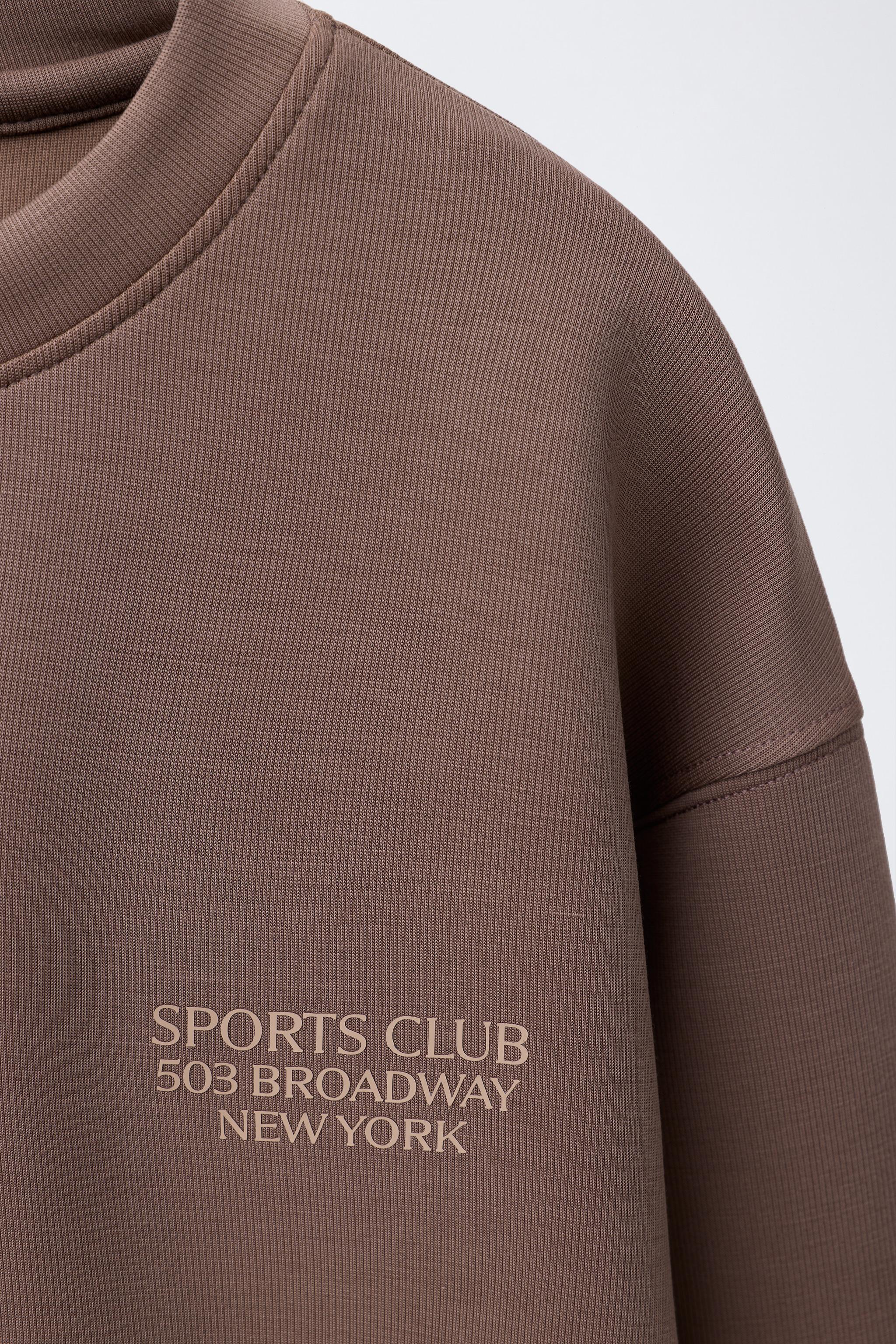 TEXT SWEATSHIRT WITH MODAL