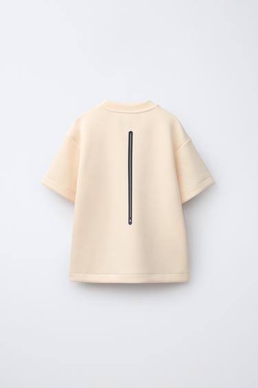 SPORTY SLOGAN T-SHIRT - Tangerine by Zara - Image 1