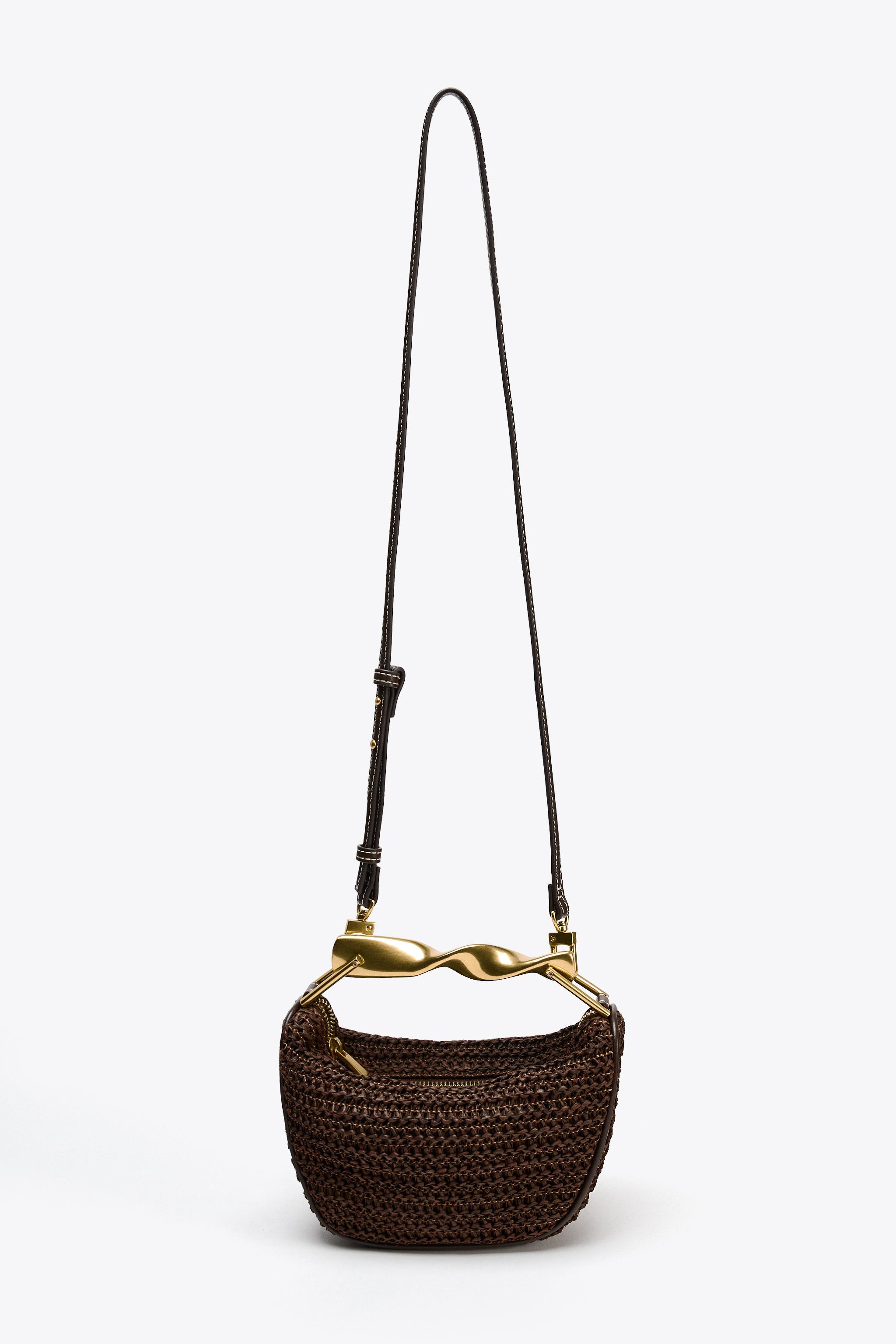 【ZARA】メタルハンドルミニバッグ 6239/510/721 ZARA】メタルハンドルミニバッグ 6239/510/721 (ZARA