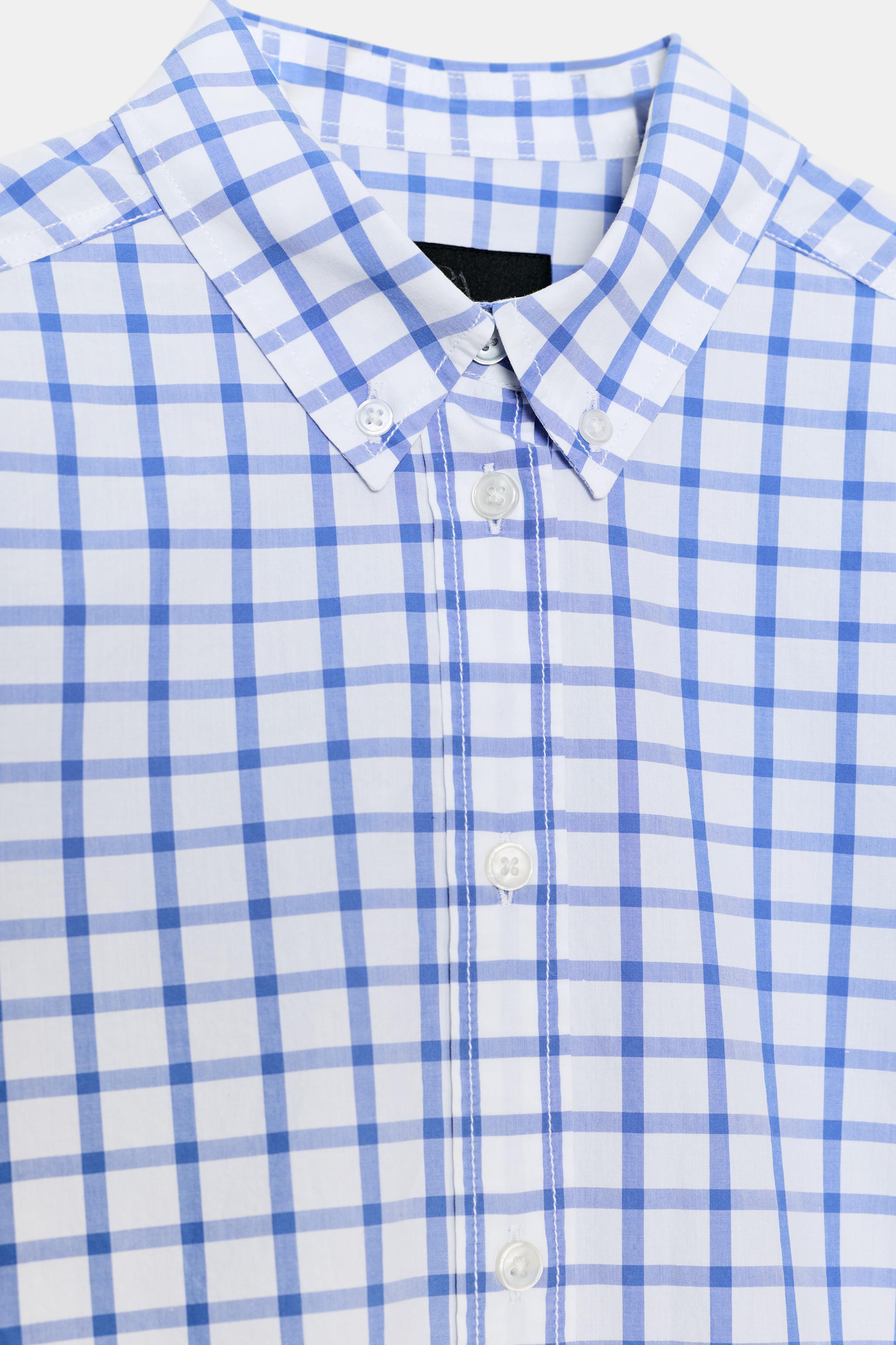 CHEMISE EN POPELINE À CARREAUX