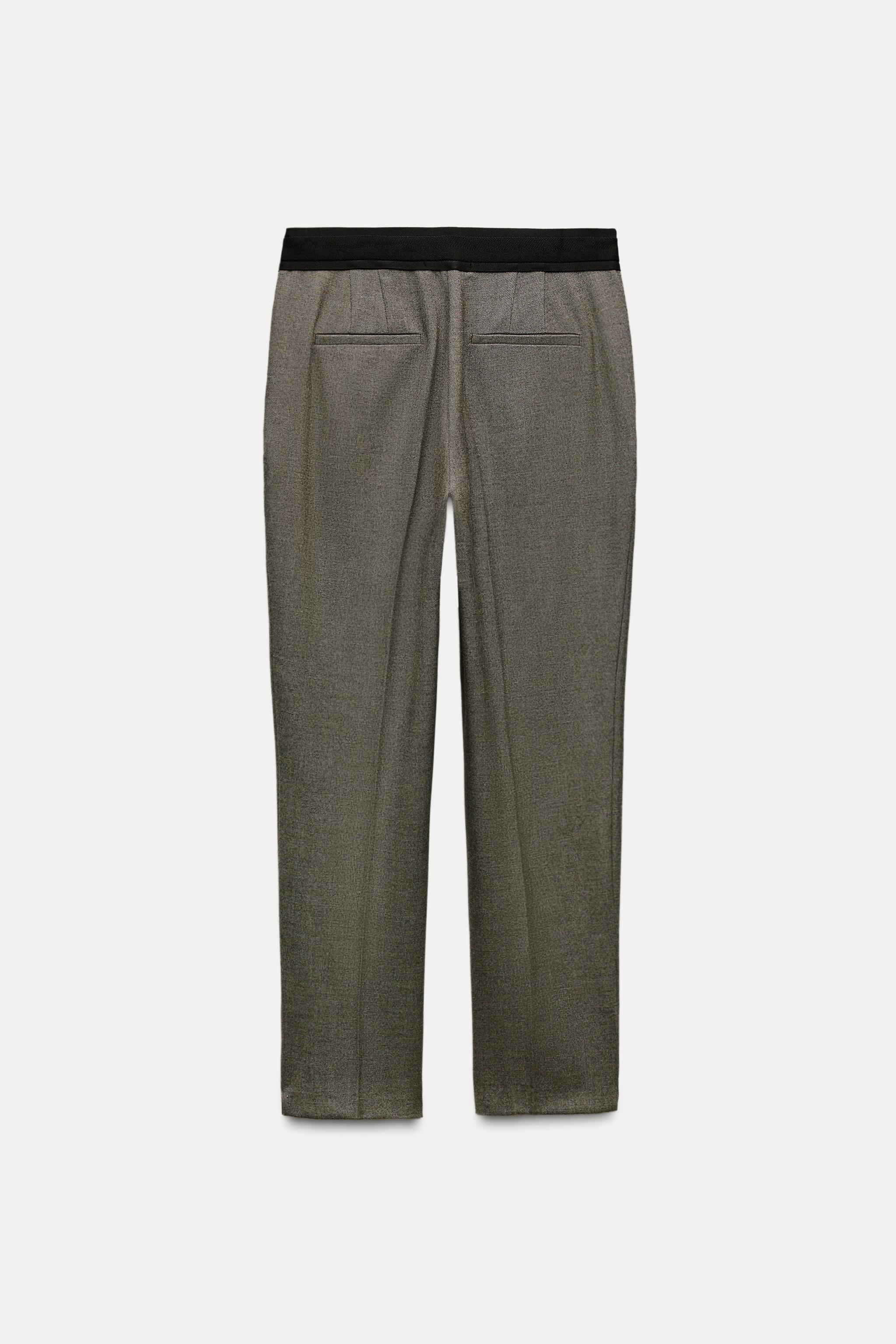 SOFT ANKLE-LENGTH PANTS - Dark indigo | ZARA United States