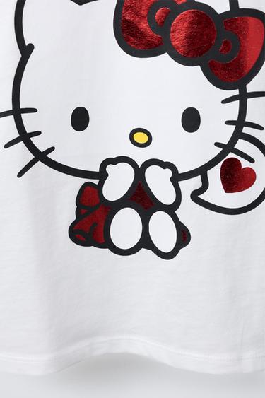 T-SHIRT IMPRIMÉ HELLO KITTY © SANRIO - Blanc de Zara - Image 3