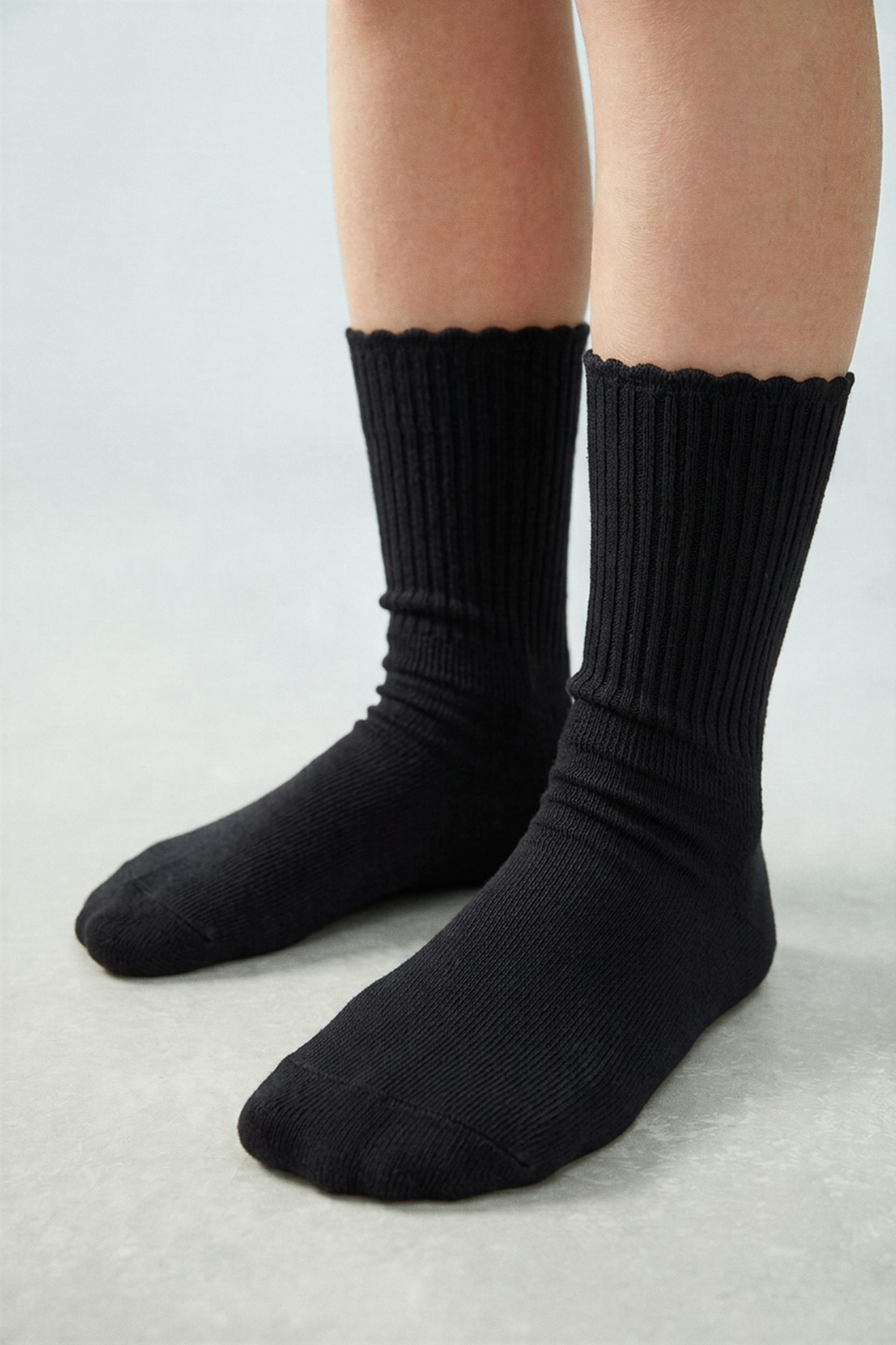 THREE-PACK OF TERRY CREW SOCKS