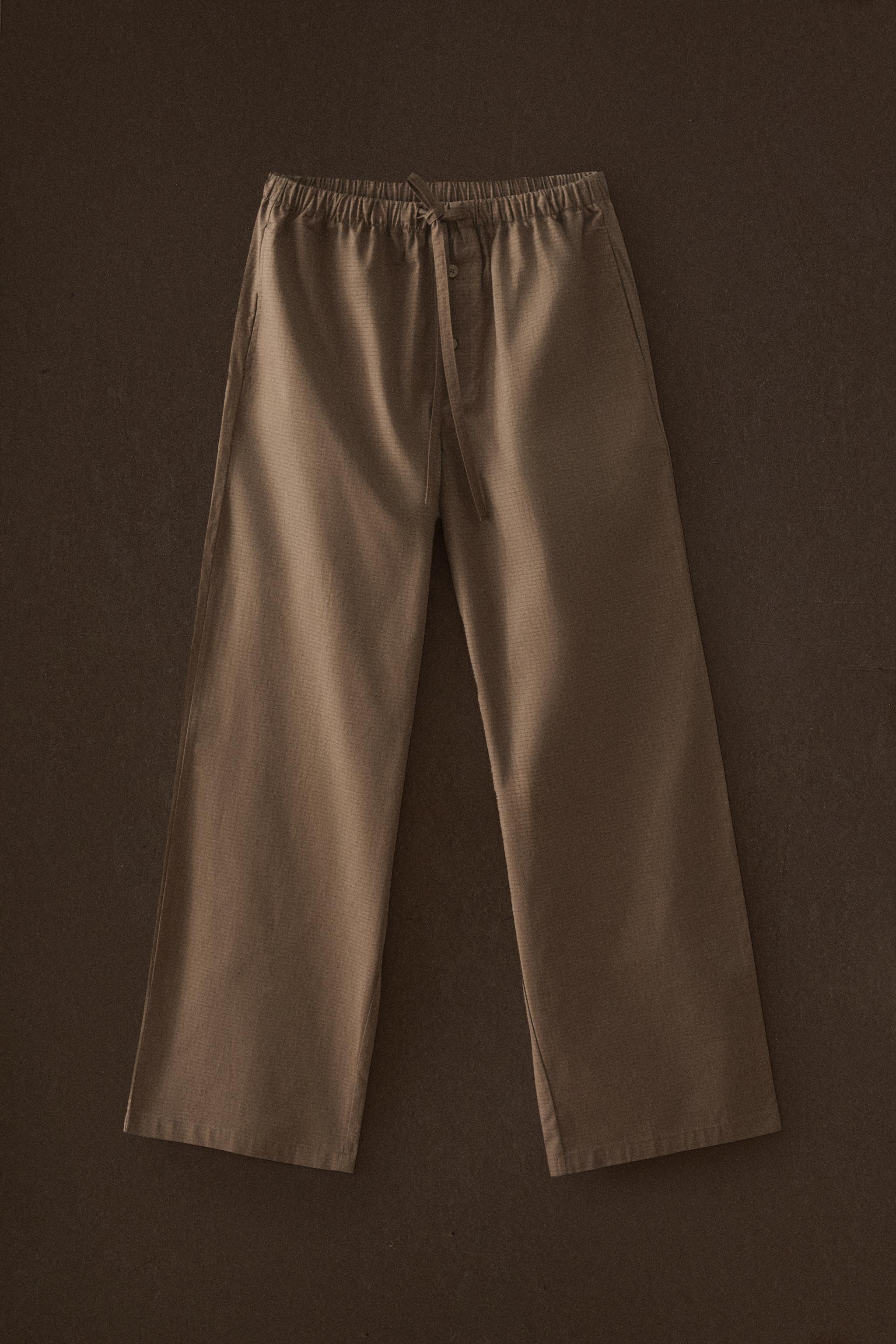 LONG CHECK TROUSERS