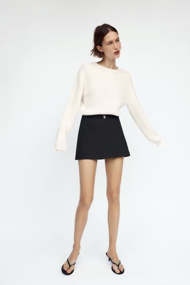 SKORTS WITH BELT - Black by Zara - Image 0