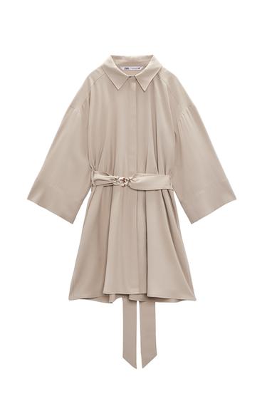 BELTED SHIRT DRESS