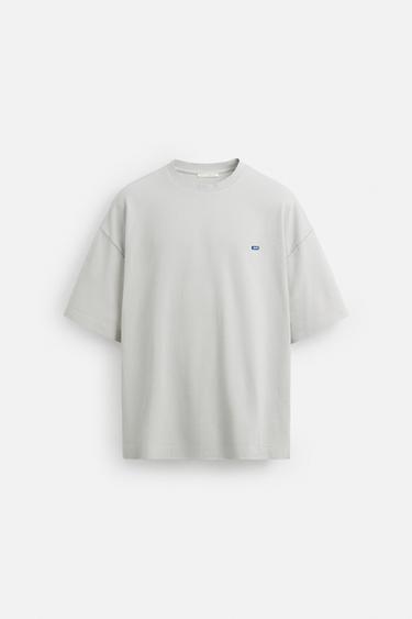 T-SHIRT STRUCTURE PIÈCE - Bleu clair de Zara - Image 6
