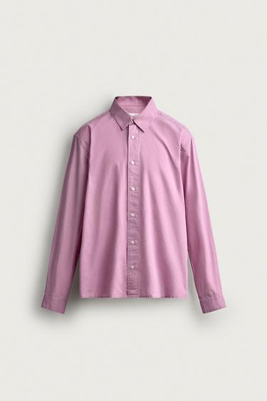 CAMISA RELAXED FIT LAVADA - Rosa de Zara