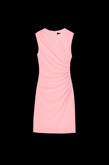 KURZES DRAPIERTES KLEID - Rosa von Zara - Bild 0
