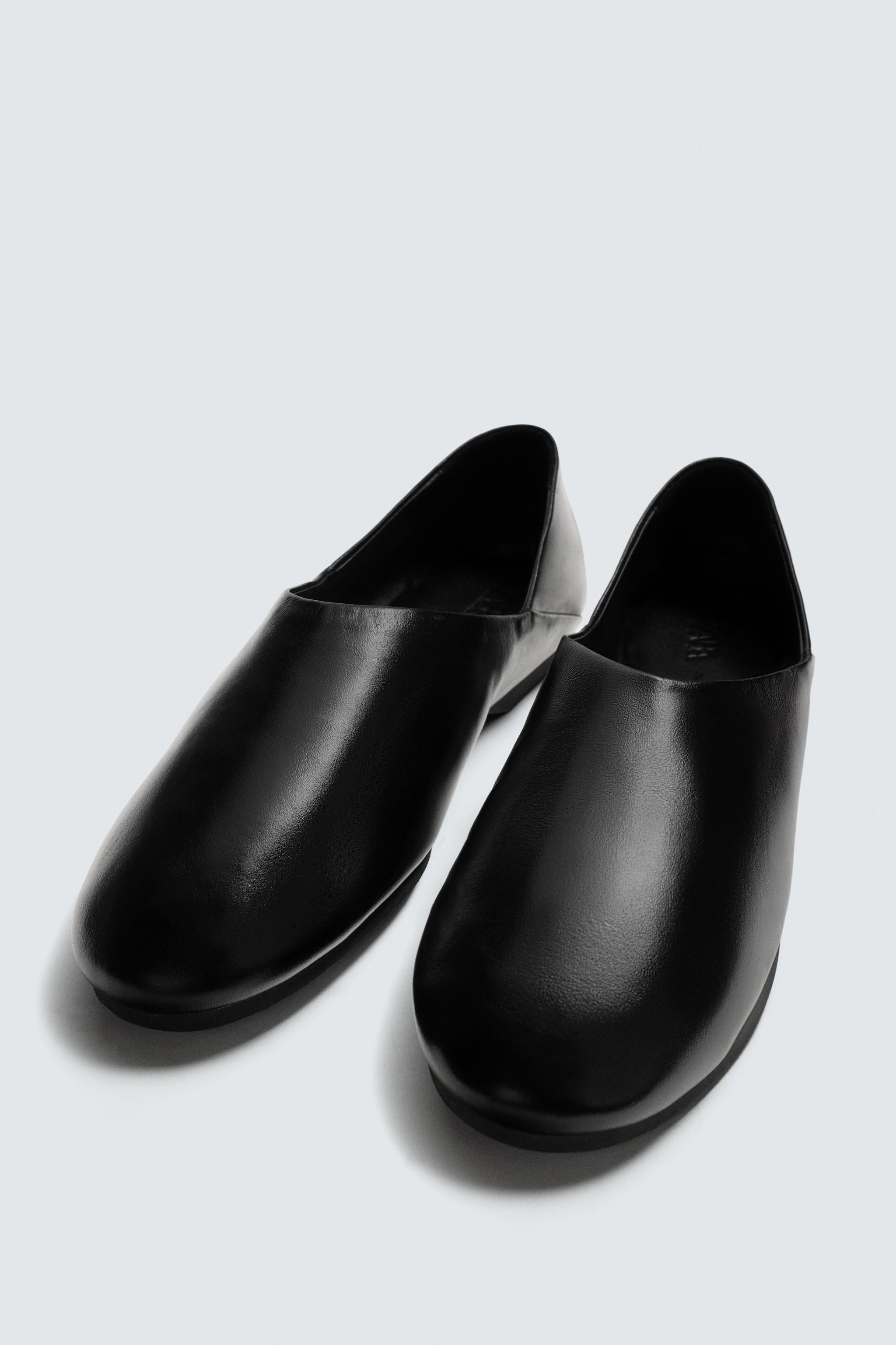 LEATHER SHOES VIBRAM® SOLE AARON LEVINE X ZARA - Black | ZARA Iraq