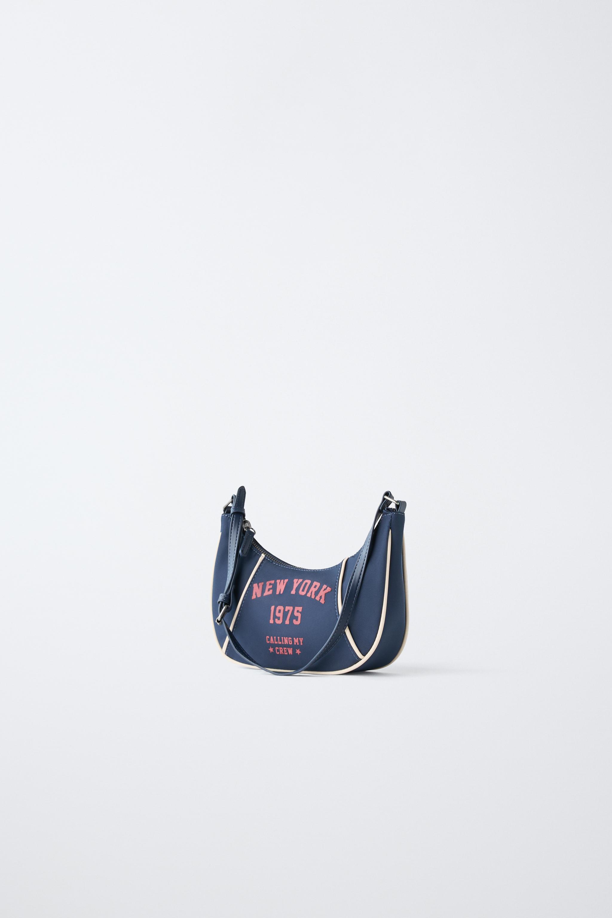 VARSITY SHOULDER BAG — Blue