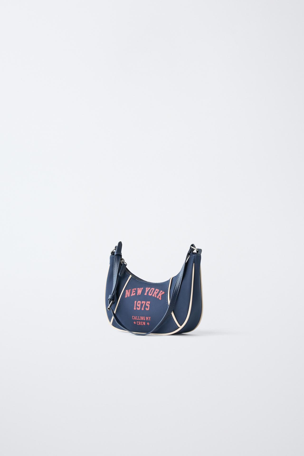 VARSITY SHOULDER BAG — Blue