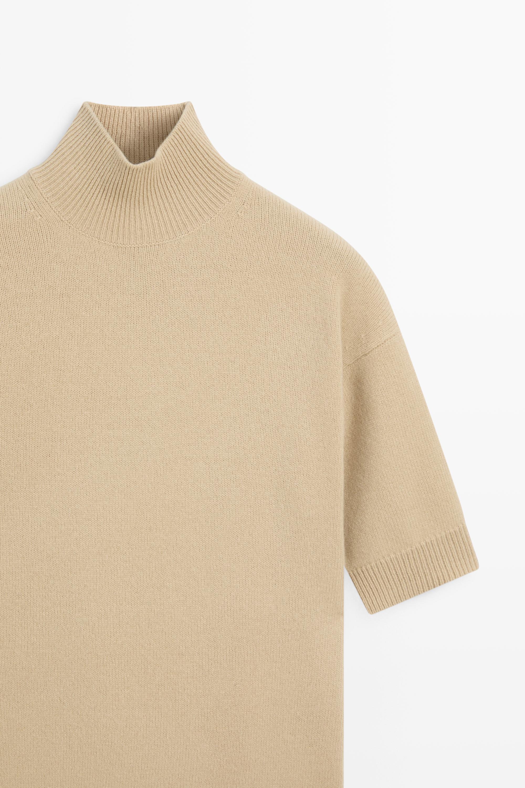 Oversize short sleeve knit sweater
