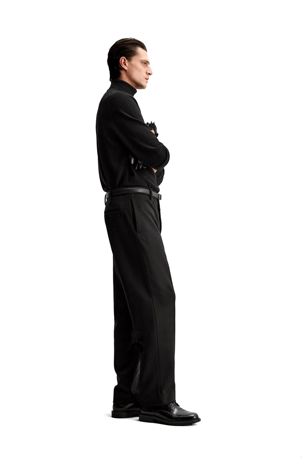 FLANNEL SUIT TROUSERS