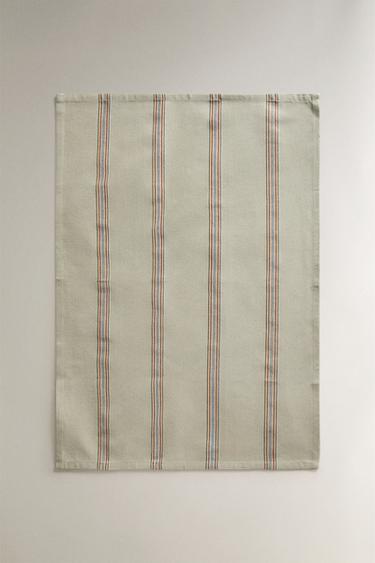 TORCHON RAYURES (LOT DE 2) - Vert / Bleu de Zara - Image 1