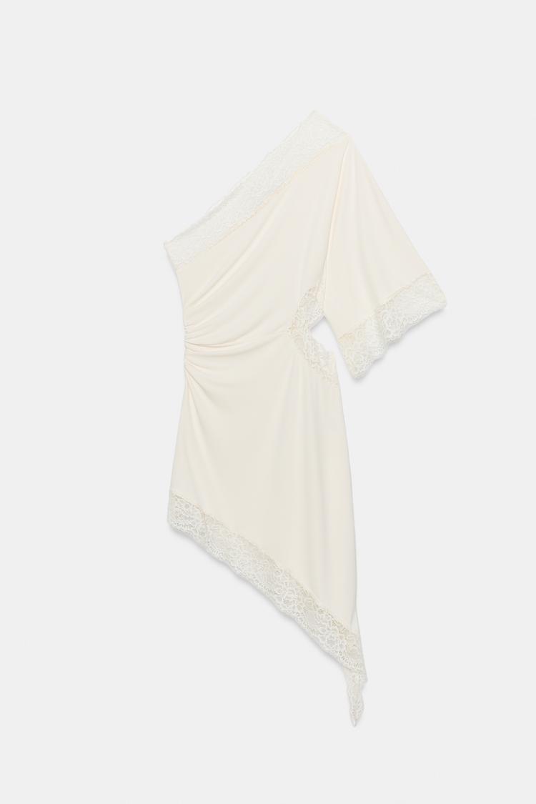 Vestido de encaje asimétrico 6
