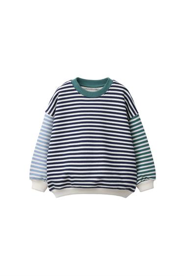 Zara VIŠEBOKOJNA PRUGASTA SWEATER MAJICA – raznobojno