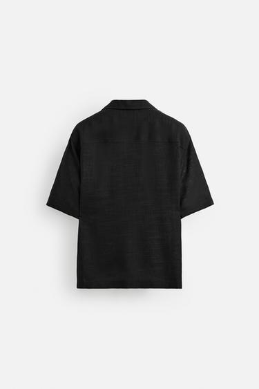 CHEMISE À COUPE DÉCONTRACTÉE - Noir de Zara - Image 7