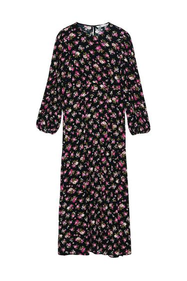 PRINTED MIDI DRESS