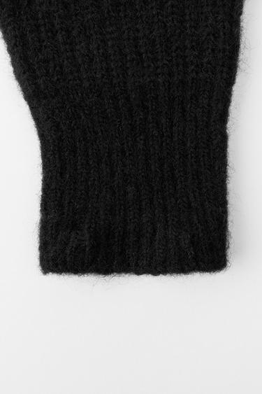 MITAINES COURTES CÔTELÉES - Noir de Zara - Image 5