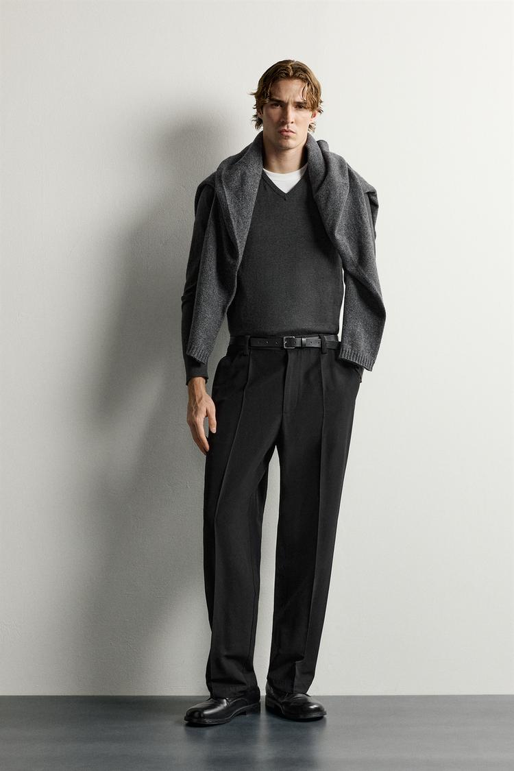 STRAIGHT-LEG TROUSERS