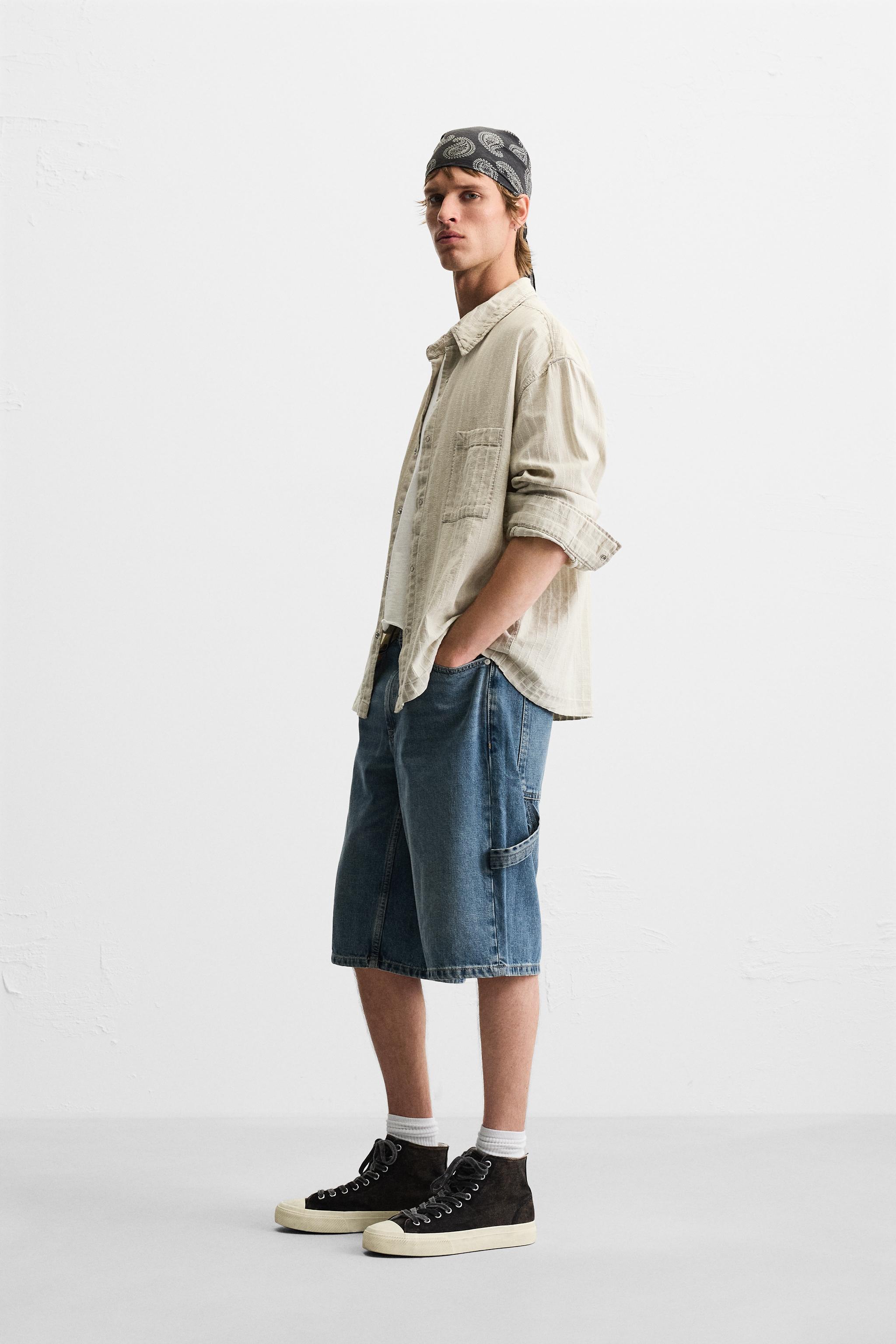 ZARA バギーフィットカーペンターポケットバミューダパンツ EU36新品 00108470500-p.jpg?ts=