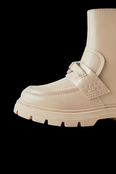 DECORATED BOOTS - Sand Brown by Zara