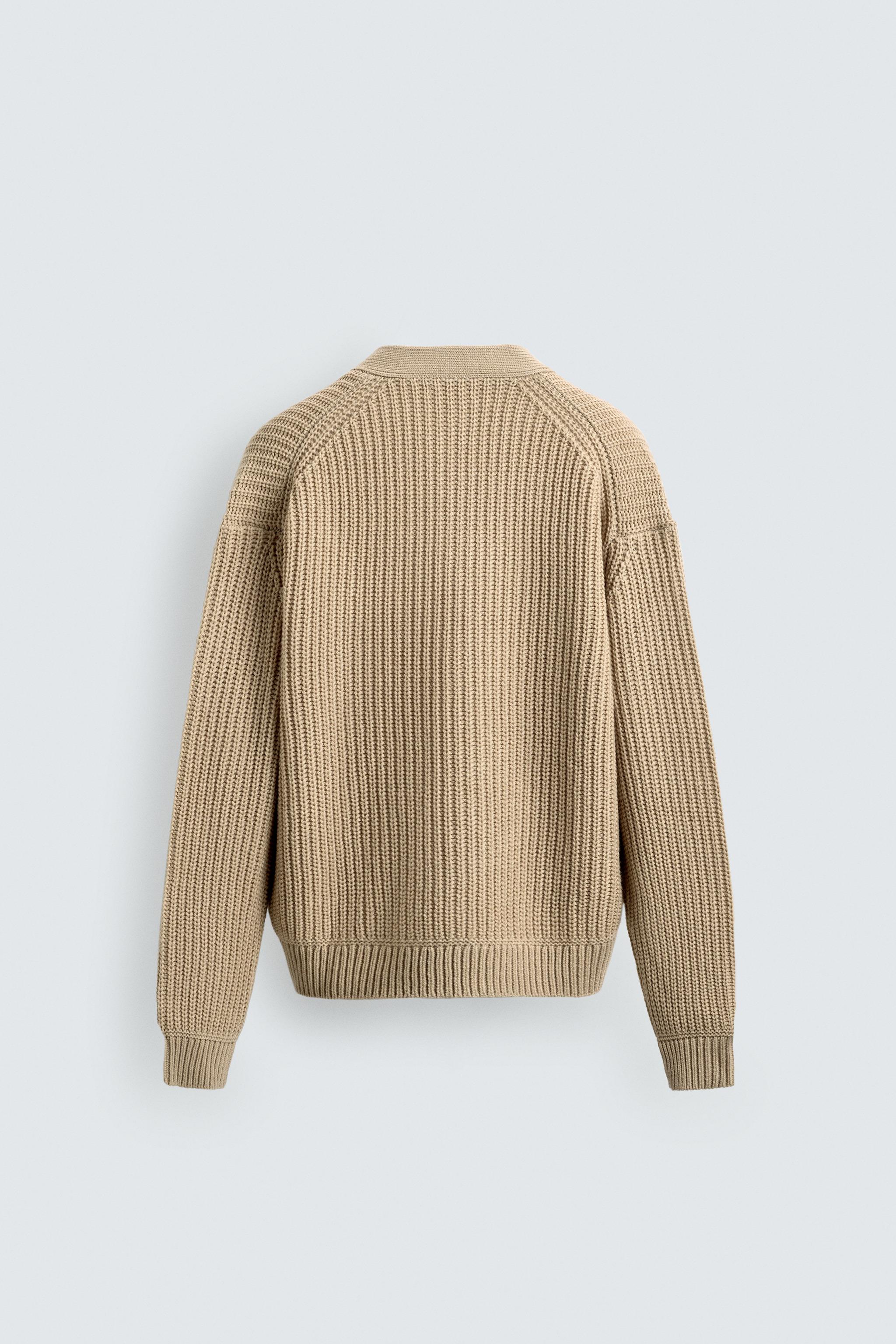 RIBBED TEXTURED CARDIGAN