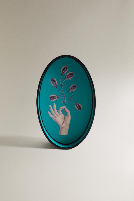 Zara DECORATIVE TURQUOISE TRAY | MARISA BERENSON - Turquoise - Image 0