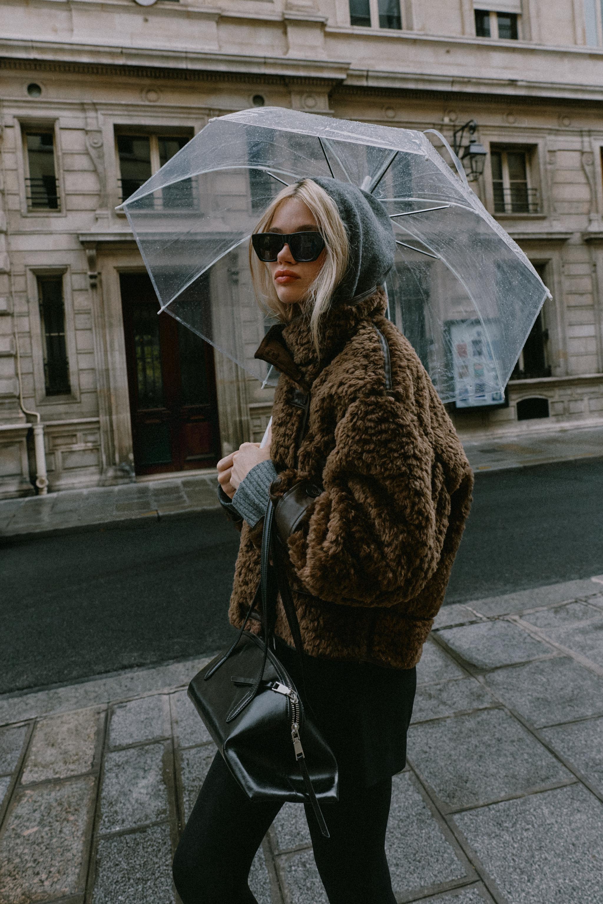コンビフェイクファージャケット - ブラウン | ZARA Japan / 日本