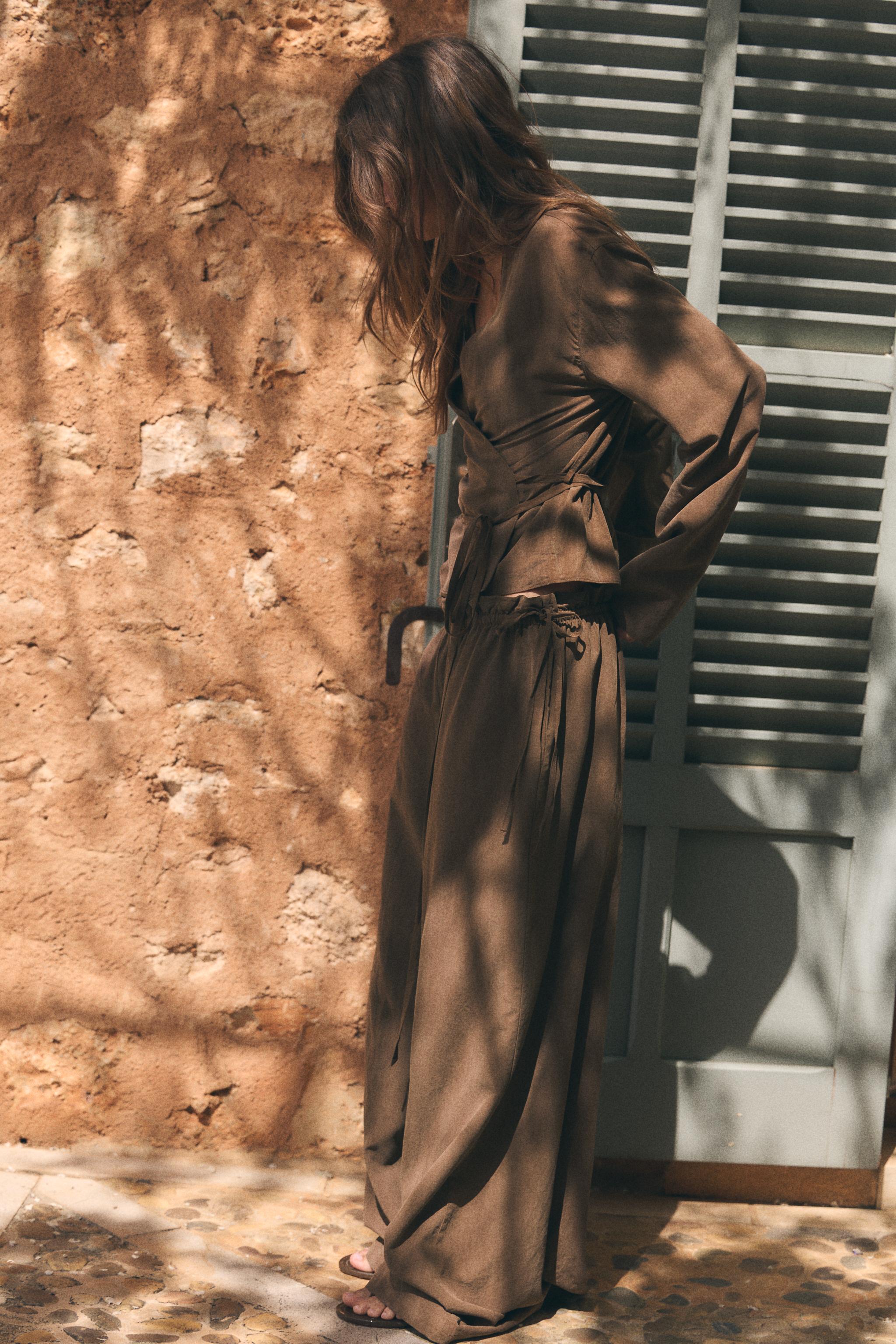 PANTALON PALAZZO NŒUD