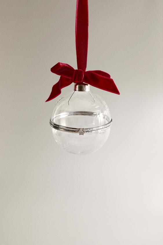 GLASS CHRISTMAS BALL BOX TREE DECORATION | ZARA Estados Unidos de ...